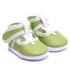 Baby Krabbel Schuhe mit Klettverschluss Grün 10cm / EU17