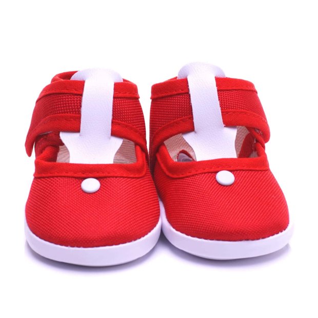 Baby Krabbel Schuhe mit Klettverschluss Rot 11cm EU18