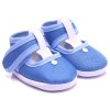 Baby Krabbel Schuhe mit Klettverschluss Blau 12cm / EU19.5