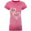 Mädchen Wende Pailletten Longshirt mit Herz-Motiv Rosa 152