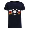 Jungen Wende Pailletten Deutschland Shirt mit Fussball WM 2018 Navy 104