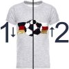 Jungen Wende Pailletten Deutschland Shirt Fussball EM 2024 Grau 104