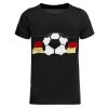 Jungen Wende Pailletten Deutschland Shirt mit Fussball WM 2018 Schwarz 116