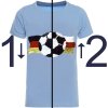 Jungen Wende Pailletten Deutschland Shirt Fussball EM 2024 Blau 116