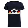 Jungen Wende Pailletten Deutschland Shirt Fussball EM 2024 Navy 116