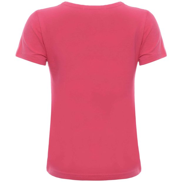 Mädchen Wende Pailletten T-Shirt mit einem Herz-Motiv Pink 164