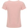 Mädchen Sommer T-Shirt mit Glitzersteinchen und Kunst-Perlen Rosa 146