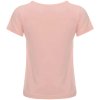 Mädchen Sommer T-Shirt mit Glitzer und Kunst-Perlen Rosa 140