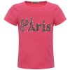 Mädchen T-Shirt mit Kunstperlen und Hologramm Pink 152
