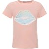Mädchen Wende Pailletten T-Shirt mit einem Kmisso Motiv Rosa 110