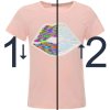 Mädchen Wende Pailletten T-Shirt mit einem Kmisso Motiv Rosa 134