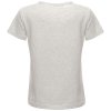 Mädchen Sommer Shirt mit Glitzersteinchen im Herz-Motive Grau 104