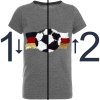 Jungen Wende Pailletten Deutschland Shirt Fussball EM 2024 Dunkelgrau 104