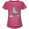 Mädchen T-Shirt mit Print und Glitzer Pink 104