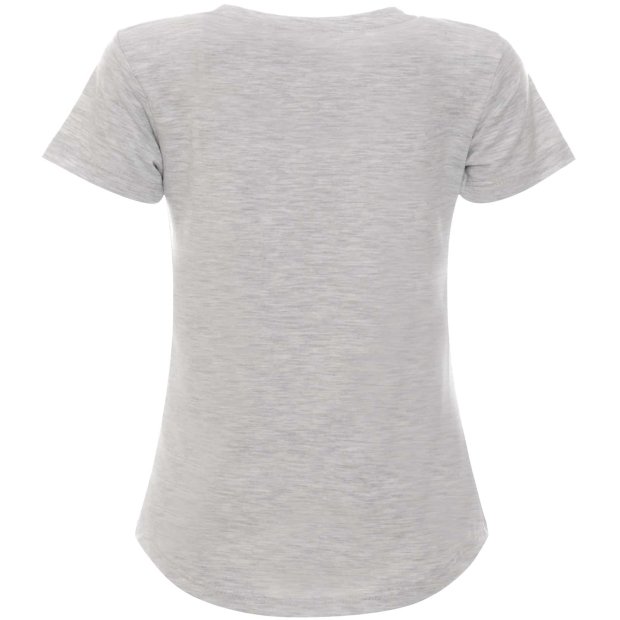 Mädchen T-Shirt mit Print und Glitzer Grau 152
