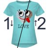 Mädchen Wende Pailletten T-Shirt mit Herz-Motiv Grün 110