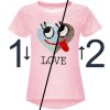 Mädchen Wende Pailletten T-Shirt mit Herz-Motiv Lachs 152