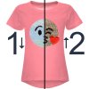 Mädchen Wende Pailletten T-Shirt mit Smile-Motiv Dunkelrosa 140