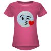 Mädchen Wende Pailletten T-Shirt mit Smile-Motiv Pink 152