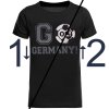 Jungen EM 2024 T-Shirt GO Germany Wende Pailletten Schwarz 104