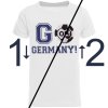 Jungen EM 2024 T-Shirt GO Germany Wende Pailletten Weiß 134