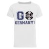 Jungen EM 2024 T-Shirt GO Germany Wende Pailletten Weiß 140