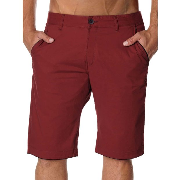 Herren Chino Shorts in Bordo W29 - 84 cm