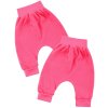 Baby Mädchen Stoffhose 2er Pack Herz pink und Karro Pink