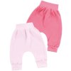 Baby Mädchen Stoffhose 2er Pack Rosa Uni und Pink Uni 74
