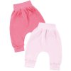 Baby Mädchen Stoffhose 2er Pack Rosa Uni und Pink Uni 74