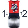 Mädchen Sommer Kleid mit Wendepailletten Rot 110