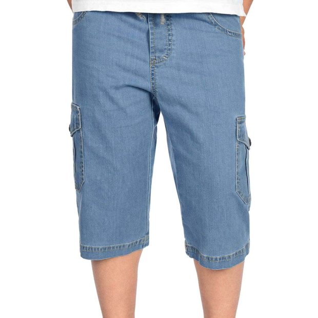 Kinder Jungen Cagro Jeans Shorts Blau 104