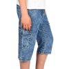 Kinder Jungen Cagro Jeans Shorts Hellblau 164