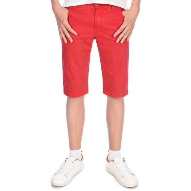 Kinder Jungen Chino Shorts Rot 104