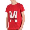 Jungen T-Shirt mit Manhatan Rot 128/134