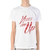 Jungen T-Shirt mit Never Give Up Weiß 128-134