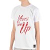Jungen T-Shirt mit Never Give Up Weiß 140-146