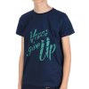 Jungen T-Shirt mit Never Give Up Navy 140-146