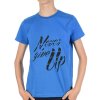 Jungen T-Shirt mit Never Give Up Blau 128-134