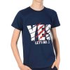 Jungen T-Shirt mit YES Navy 104-110