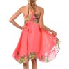 Mädchen Sommer Kleid Lachs 152