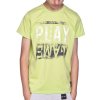 Jungen T-Shirt mit Motiv Druck & Sommer Farben Hellgrün 152/158