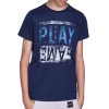 Jungen T-Shirt mit Motiv Druck & Sommer Farben Navy 164