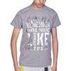 Jungen T-Shirt mit Motiv Druck Grau 116/122