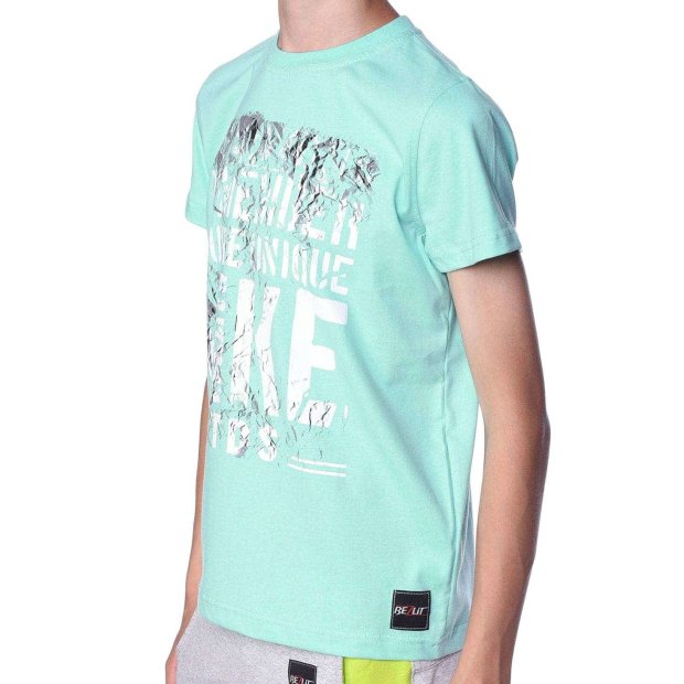 Jungen T-Shirt mit Motiv Druck Grün 164