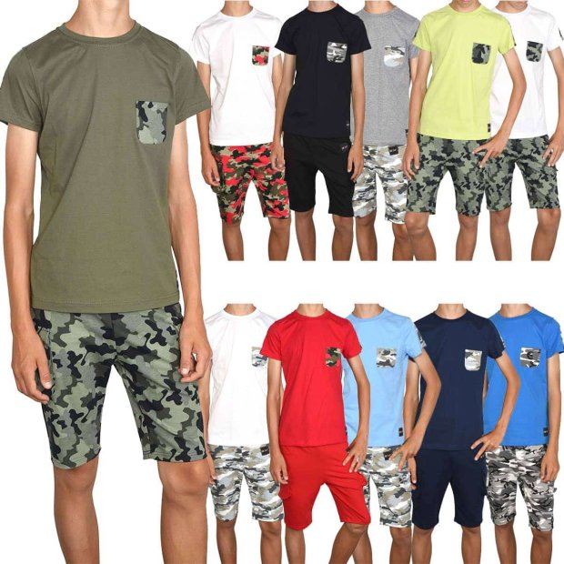 Jungen Sommer Set T-Shirt und Cargo Shorts