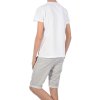 Jungen Sommer Set T-Shirt GAME OVER und Stoff Shorts Weiß / Grau 116/122