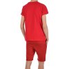 Jungen Sommer Set T-Shirt Take a break und Stoff Shorts Rot / Rot 104/110
