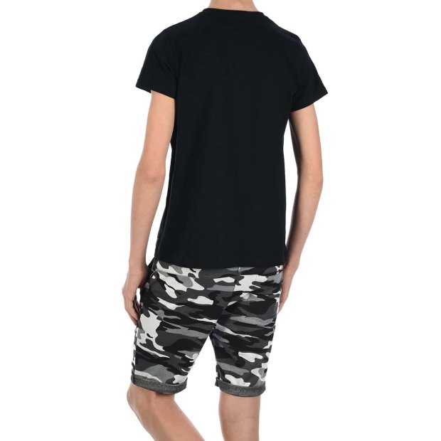 Jungen Sommer Set T-Shirt Manhatan und Stoff Shorts