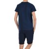 Jungen Sommer Set T-Shirt Manhatan und Stoff Shorts Navy / Navy 116/122